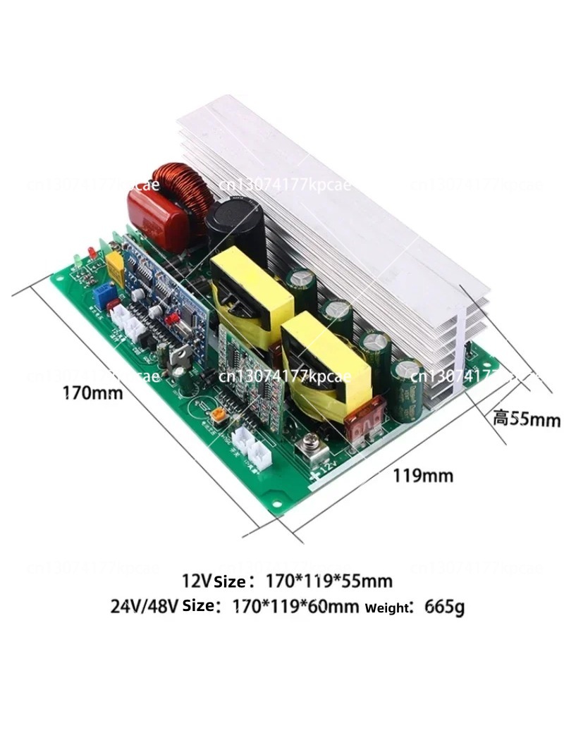 Pure Sine Wave Inverter Board 24V 48V - 750W 1000W Pure Sine Wave Inverter