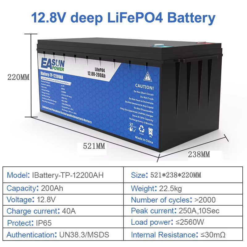EASUN Power LiFePO4 Battery 10 - огляд і ціна Grid Tie Inverter Limiter 2000W