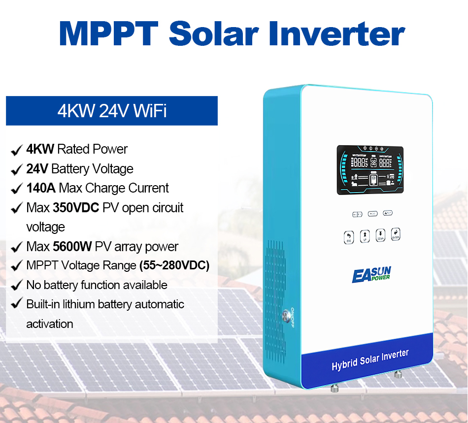 EASUN POWER 4KW Inverter 110V  - огляд і ціна Grid Tie Inverter Limiter 2000W