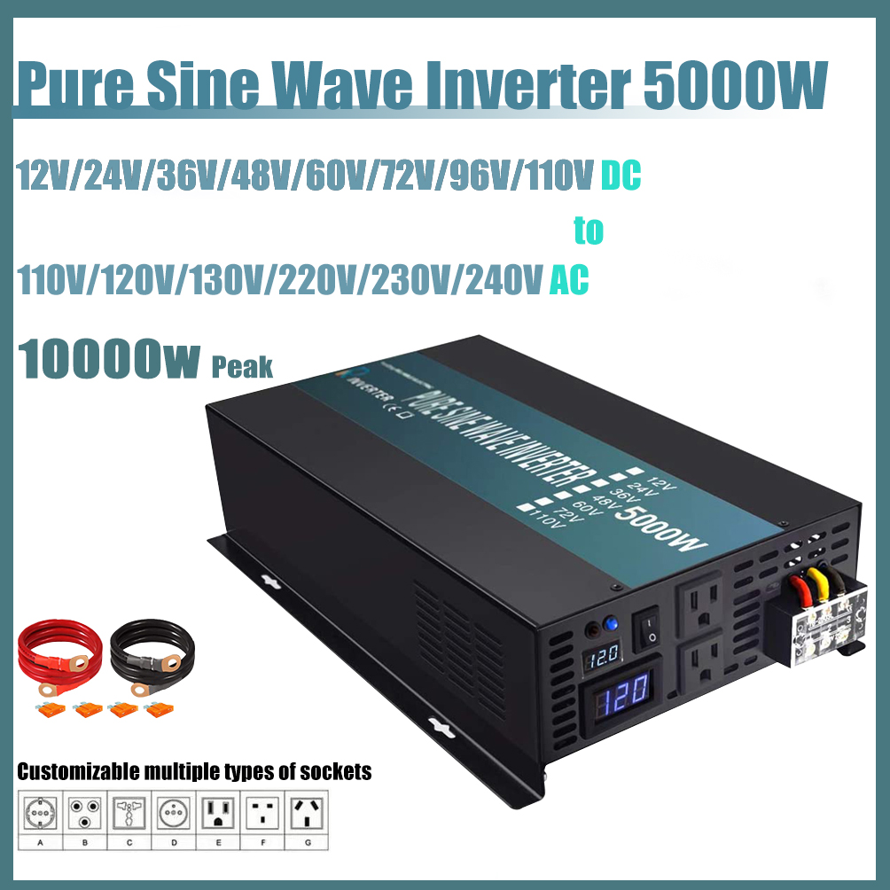 Off Grid Pure Sine Wave Solar  - огляд і ціна Pure Sine Wave Inverter 5000W 48V 220V