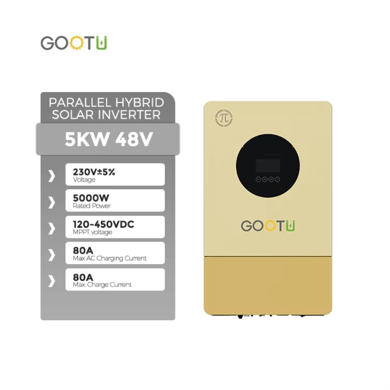 Gootu New 48V Hybrid Solar Inv - огляд і ціна Parallel Solar Inverter 48V 5000W Mppt