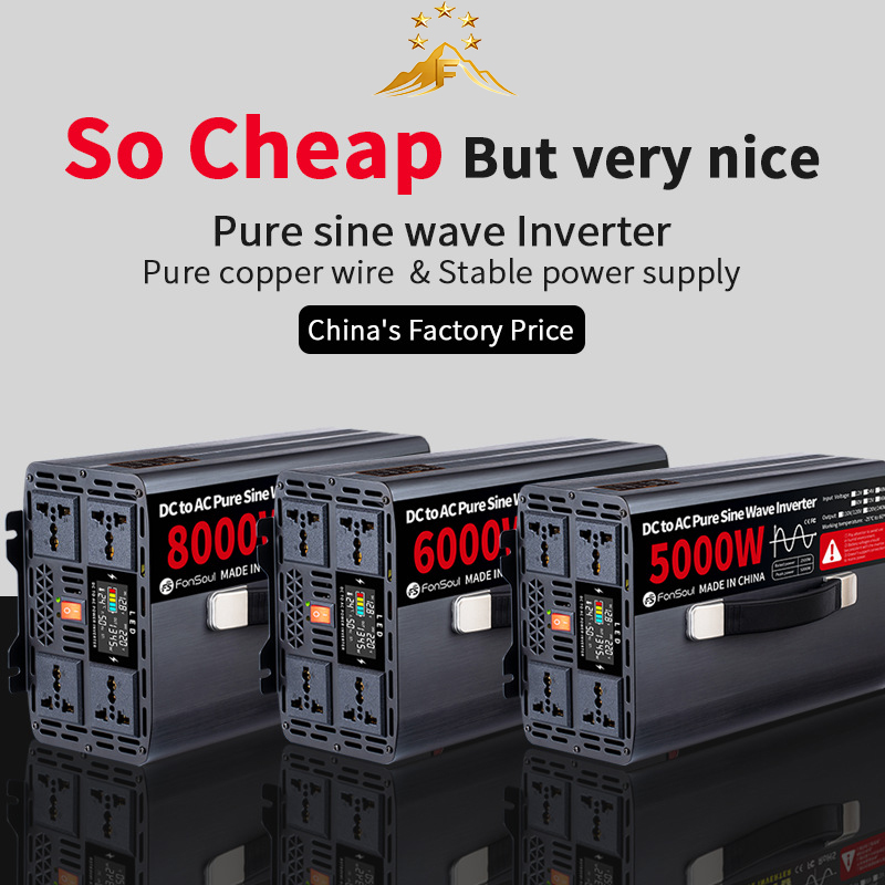 Portable Pure Sine Wave Off Gr - огляд і ціна Pure Sine Wave Inverter 5000W 48V 220V