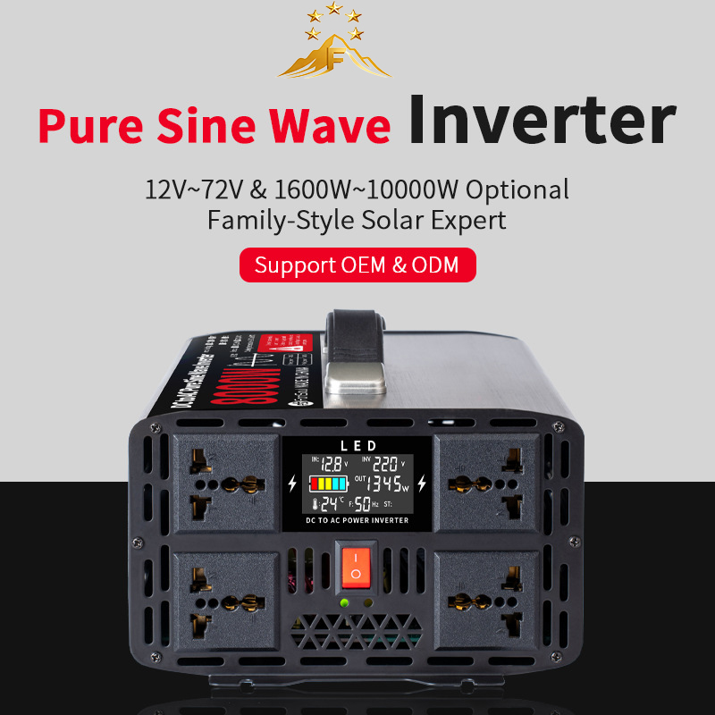 Portable Pure Sine Wave Off Gr - огляд і ціна Pure Sine Wave Inverter 5000W 48V 220V