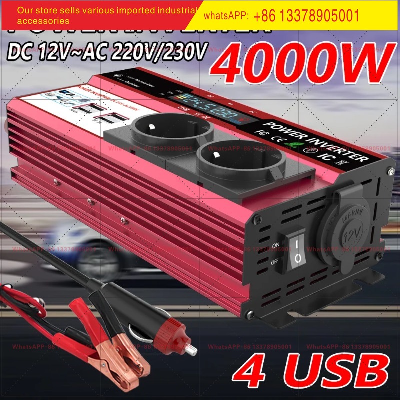 12V To 220V 4000W Peak Power I - огляд і ціна Power Inverter 12V 220V 4000W Continuous