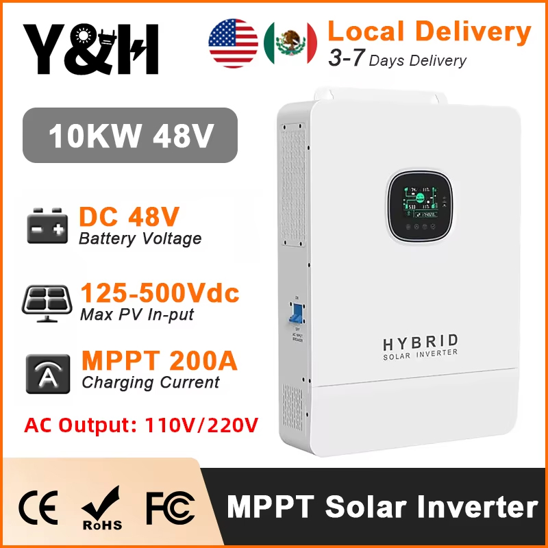 Y&H 10KW Hybrid Solar Inverter - огляд і ціна Split Phase Inverter 10Kw 110V 220V