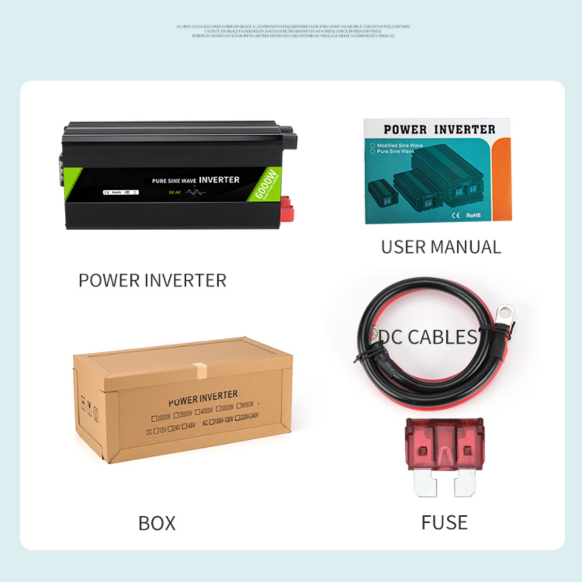 Myami 5000w 12v 24v 48v Dc To  - огляд і ціна Pure Sine Wave Inverter 5000W 48V 220V