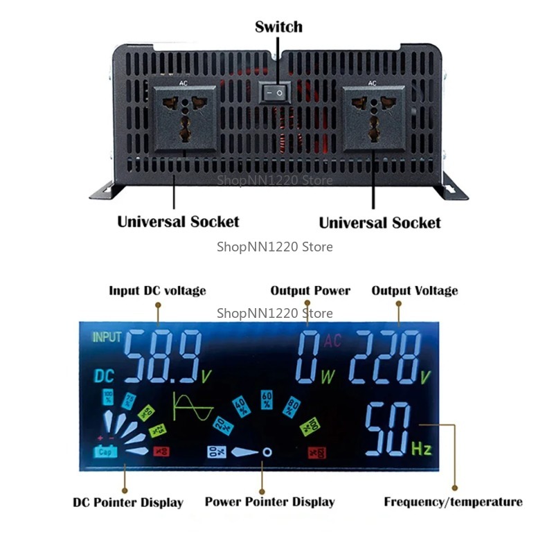 Pure Sine Wave Inverter 12v 22 - огляд і ціна Off Grid Solar Inverter 48V 6000W