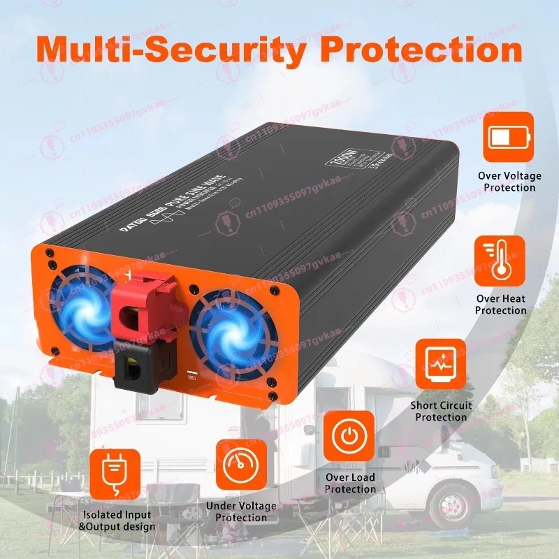 Peak 4000W 12v 24V 48v Dc To A - огляд і ціна Power Inverter 12V 220V 4000W Continuous