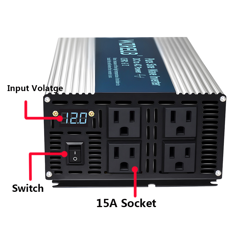 3000W Pure Sine Wave Inverter  - огляд і ціна Inverter Pure Sine Wave 60Hz 120V 3000W