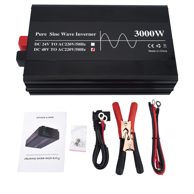 3000W 12V 24V 48V Off Grid Tie - огляд і ціна Lifepo4 Solar Inverter 24V 3000W