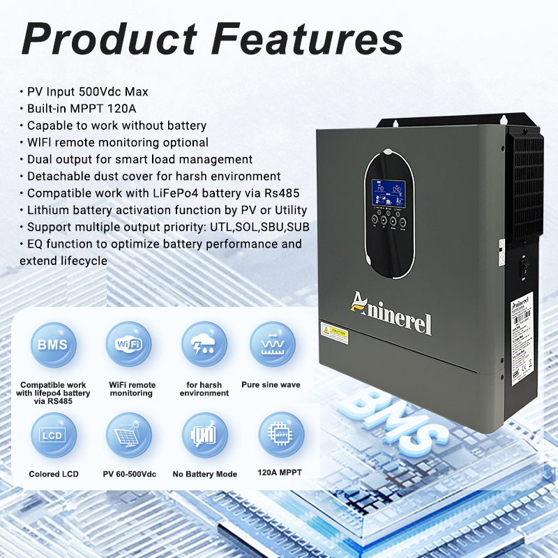 Aninerel 4200W 3KW 120V Hybrid - огляд і ціна Inverter Pure Sine Wave 60Hz 120V 3000W