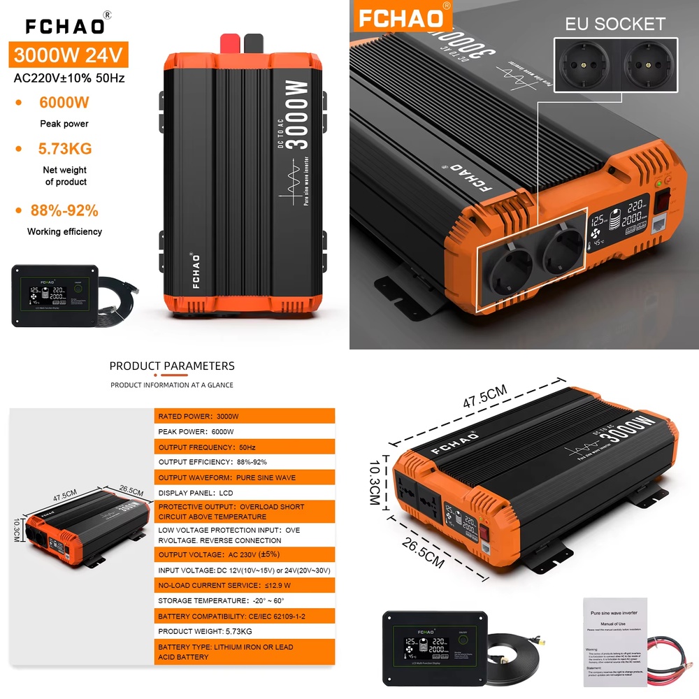 Pure Sine Wave Off Grid Invert - огляд і ціна Off Grid Solar Inverter 48V 6000W