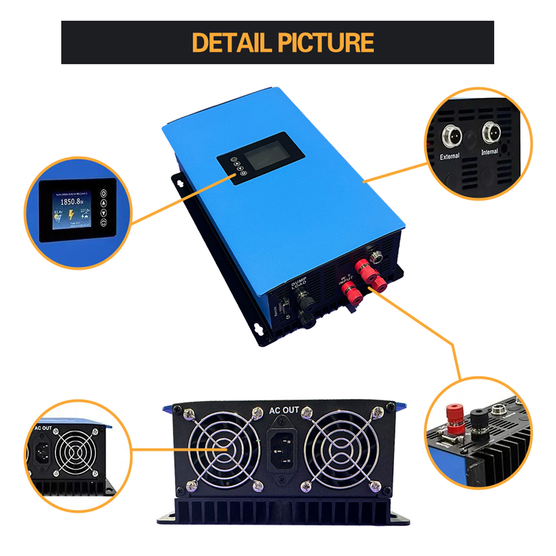 1000W 2000W Wind Power Grid Ti - огляд і ціна Grid Tie Inverter Limiter 2000W