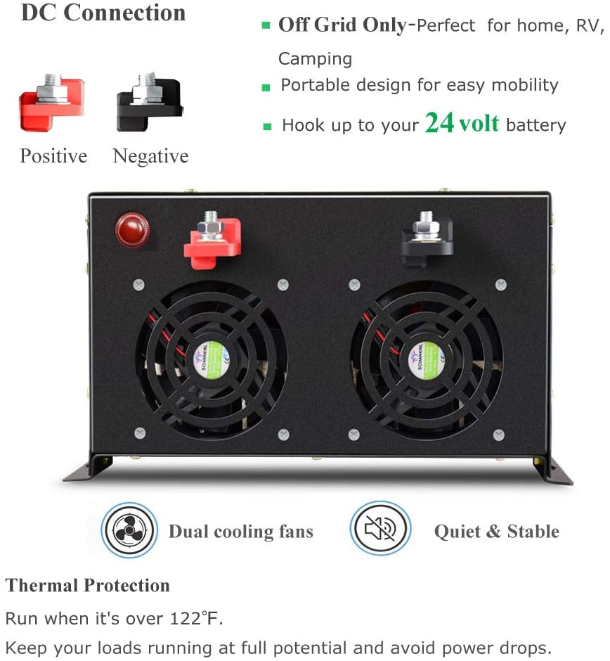 Off Grid Pure Sine Wave Solar  - огляд і ціна Pure Sine Wave Inverter 5000W 48V 220V