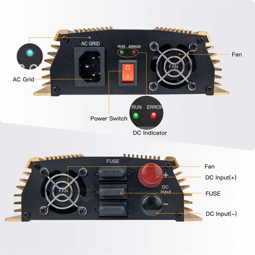 1400W 10.5 - 50VDC to AC90 - 1 - огляд і ціна Micro Inverter 1400W Solar Grid Tie