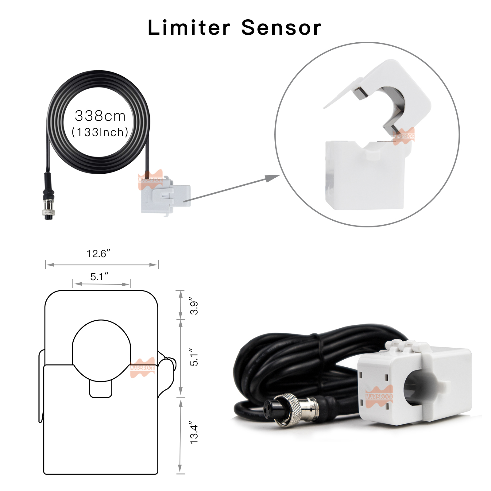 20M Limiter Sensor Cable For 1 - огляд і ціна Grid Tie Inverter Limiter 2000W