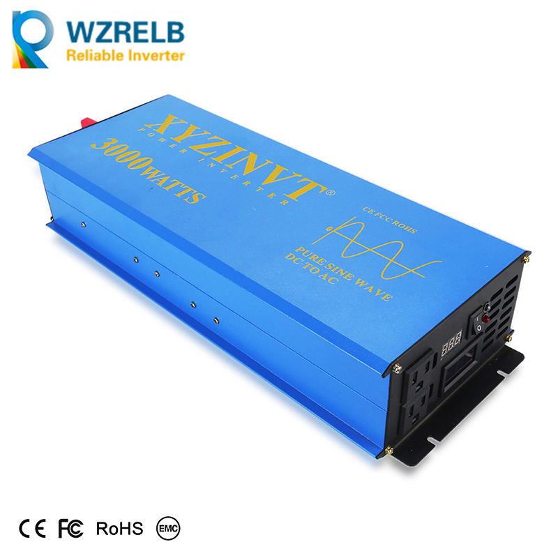 3000W Solar Power Inverter 24V - огляд і ціна Inverter Pure Sine Wave 60Hz 120V 3000W